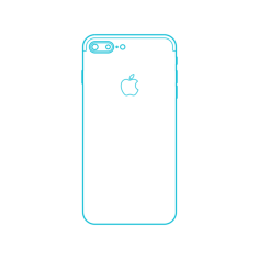 Digital Apple Iphones Apple Iphone 7 Plus 10Th Gen Technical Drawing Svg Vector, Free Vectors File